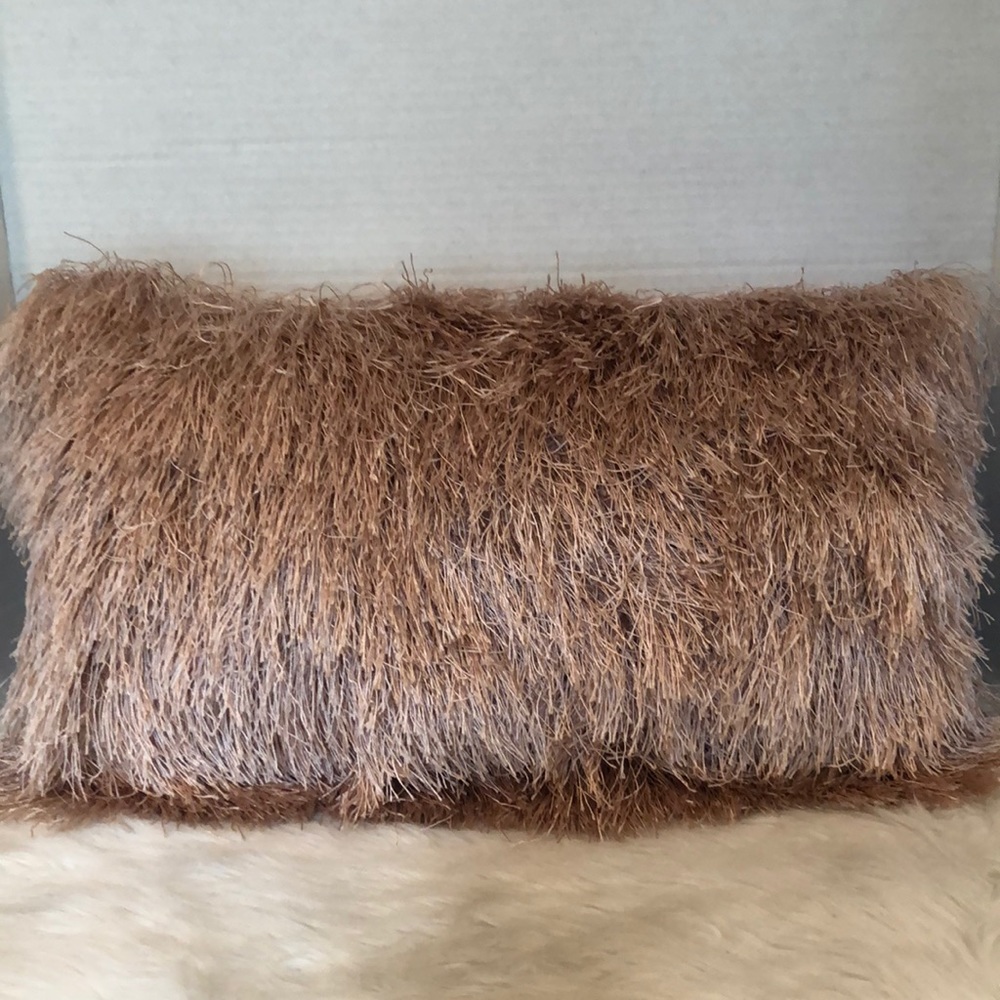 Magaschoni Home Fringed Accent Pillow